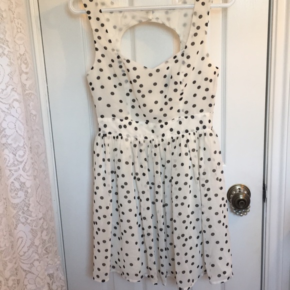 Forever 21 white polka dot dress size small - Picture 1 of 4